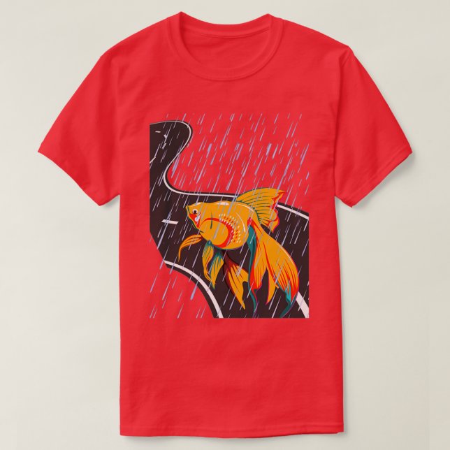 CAMISETA PESCADO DE BETA EN LA CARRETERA (Diseño del anverso)