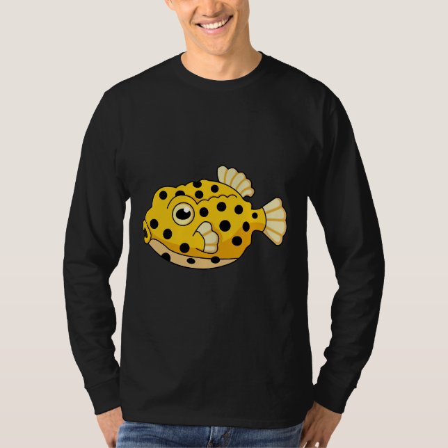 Camiseta Pescado de caja amarilla (Anverso)