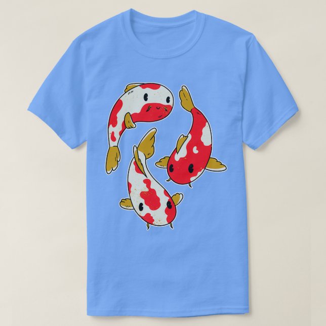 Camiseta Pescado de carpa de Koi (Diseño del anverso)