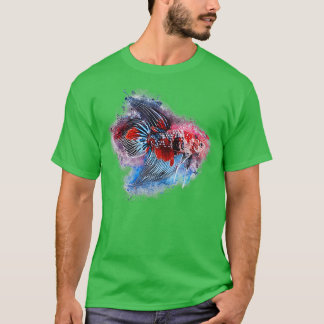 Camiseta Pescado de combate macho Koi Long Fin