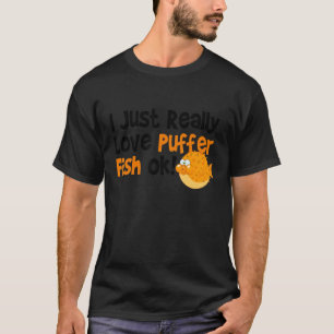 Camiseta Pescado de flores me encanta el pez globo