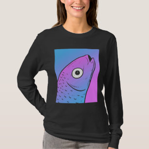 Camiseta Pescado de Gótico Pastel Estético de Vaporwave Mul