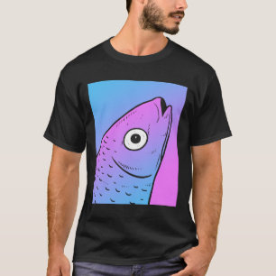 Camiseta Pescado de Gótico Pastel Estético de Vaporwave Mul