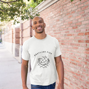Camiseta Pescado de grises
