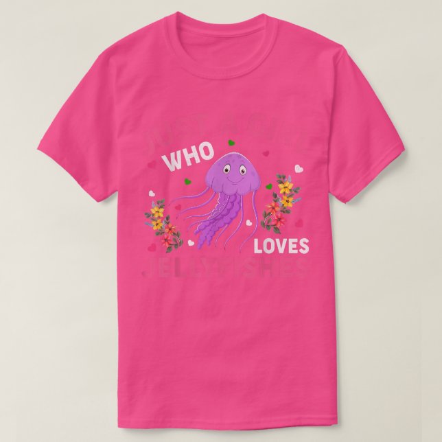 Camiseta Pescado De Jellyfish Amante A Un Chica Que Ama Jel (Diseño del anverso)