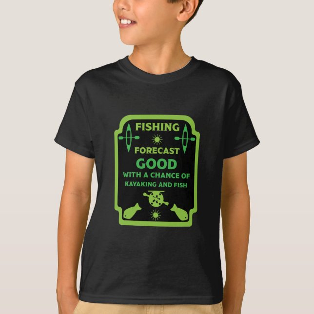 Camiseta Pescado de Kayak y trozo de pesca regalo (Anverso)