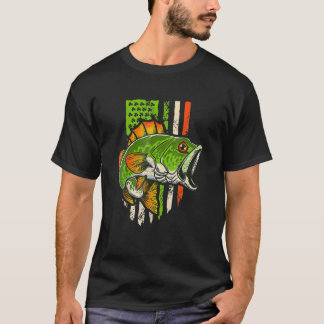 Camiseta Pescado de la bandera norteamericana de Irlanda St