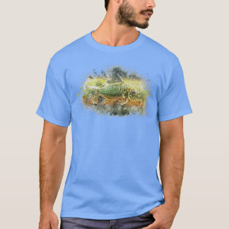 Camiseta Pescado de la especie esmeralda blindado Brochis s