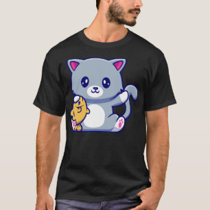 Camiseta Pescado de la retención de gato