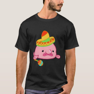 Camiseta Pescado de langosta Sombrero Costume mejicano Grum