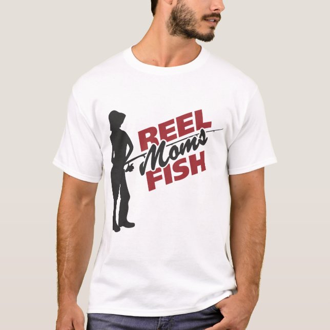 Camiseta Pescado de las mamás Reel - La última mamá angler  (Anverso)