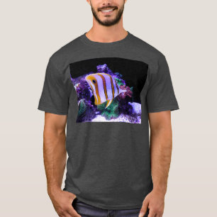 Camiseta Pescado de mariposas amarillas y blancas