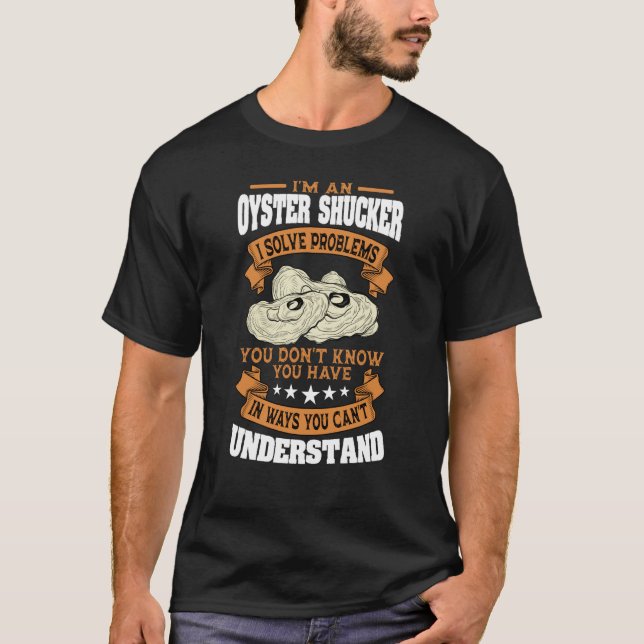 Camiseta Pescado de mariscos de ostra Moluscos bivalvos (Anverso)