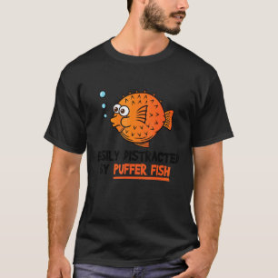 Camiseta Pescado De Mariscos Fácilmente Distrado Por Pescad