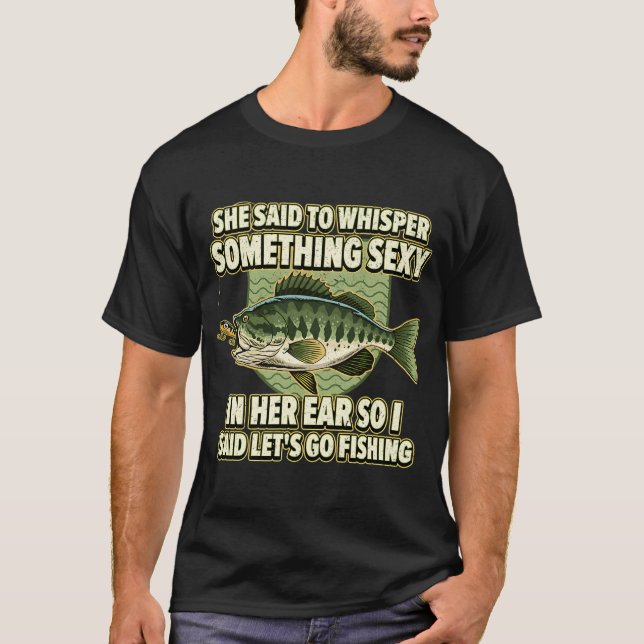 Camiseta Pescado de Navidad de pesca divertida (Anverso)