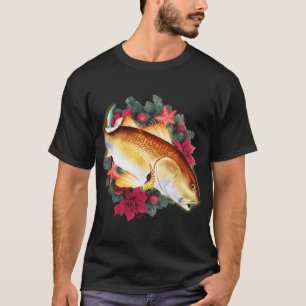 Camiseta Pescado de Navidad Feliz Funny Fishing