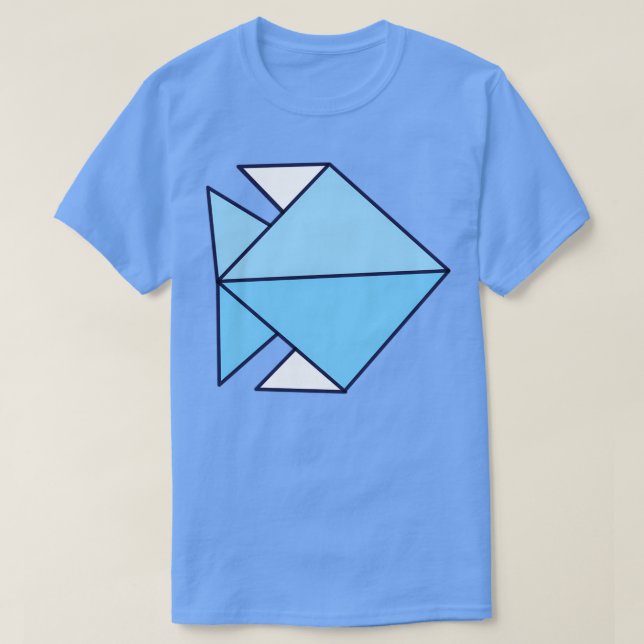 Camiseta Pescado de origen coloreado (Diseño del anverso)