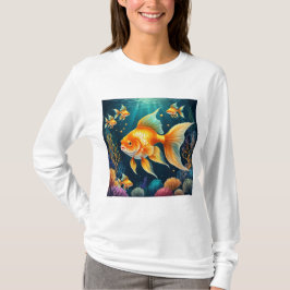 Camiseta Pescado de oro en aguas submarinas
