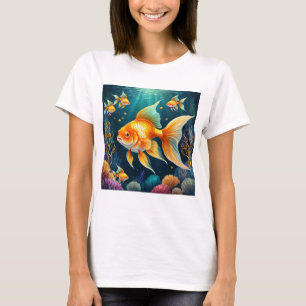 Camiseta Pescado de oro en aguas submarinas