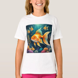 Camiseta Pescado de oro en aguas submarinas