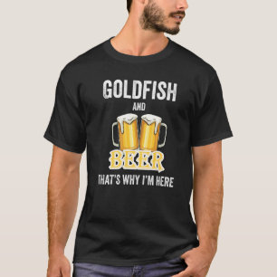Camiseta Pescado de oro y cerveza por eso estoy aquí