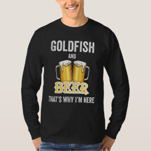 Camiseta Pescado de oro y cerveza por eso estoy aquí