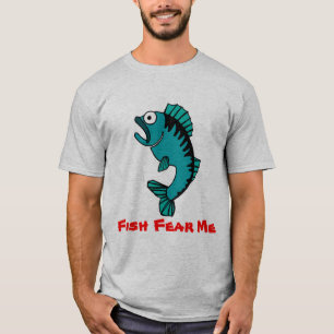 Camiseta Pescado de pesca de afición me teme
