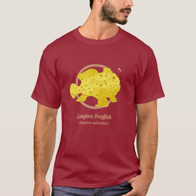 Camiseta Pescado de pez gordo de larga duración (Anverso)