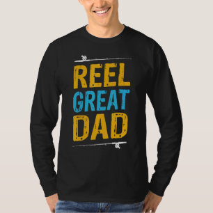 Camiseta Pescado del Día del Padre Pescador Reel Great Dad