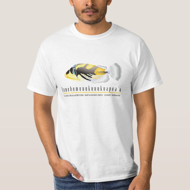 Camiseta Pescado del Estado de Hawaii - Humuhumunukunukuapu (Anverso)