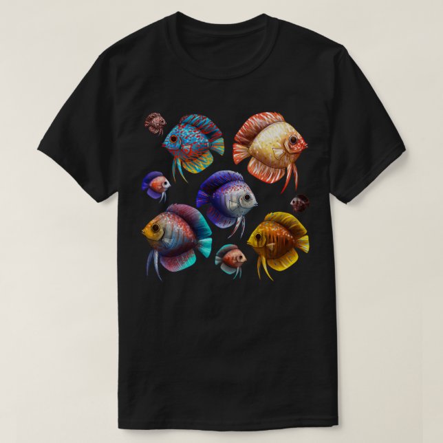Camiseta Pescado discus (Diseño del anverso)