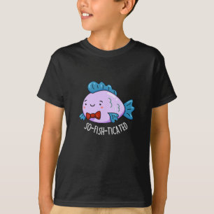 Camiseta Pescado divertido con sabor a pescado Pun Dark BG