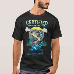 Camiseta Pescado divertido de Master Baiter Certificado