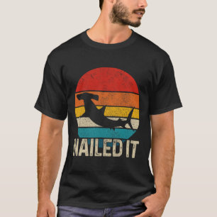 Camiseta Pescado divertido en la vintage de tiburón martill