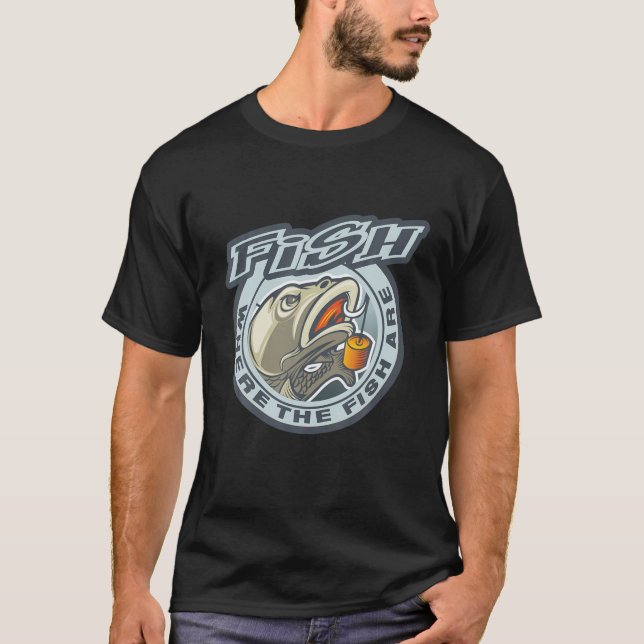 Camiseta Pescado Donde Están Los Pescados. (Anverso)