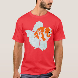 Camiseta Pescado dorado naranja y blanco