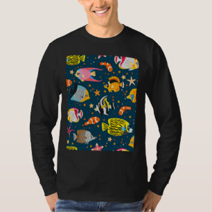 Camiseta Pescado En Azul Acero