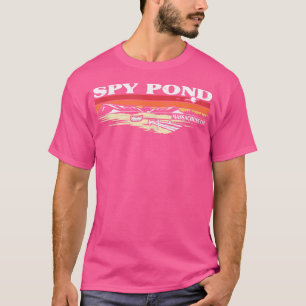 Camiseta Pescado en bote Camping Lake Vacation Spy Pond