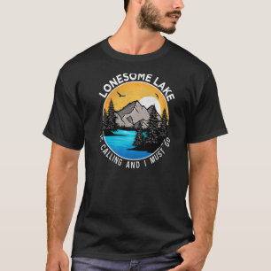 Camiseta Pescado en bote Camping Lakeview Lago Solitario