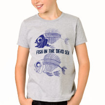 "Pescado en el Mar Muerto" con esqueletos de peces