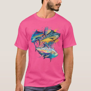 Camiseta Pescado En La Pesca Deportiva De 3 Atún