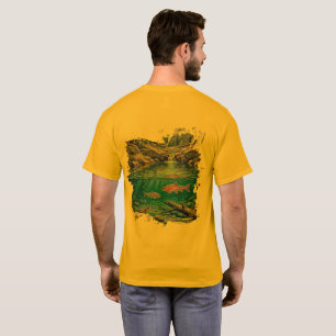 Camiseta Pescado en un arroyo forestal Natur
