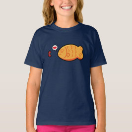 Camiseta Pescado-formada japonesa de la torta de