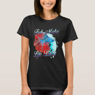 Camiseta Pescado Forman Vida Betta Splendens Aquarium Peces