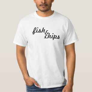 Camiseta Pescado frito con patatas fritas clásicos
