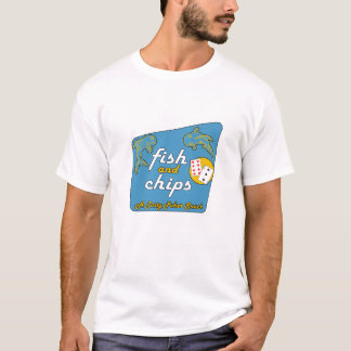 Camiseta Pescado frito con patatas fritas "un bocado