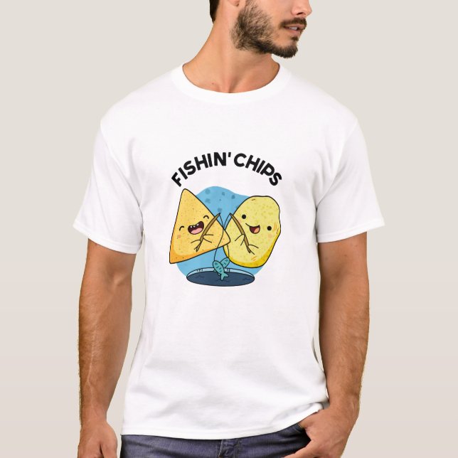 Camiseta Pescado frito Divertido Pun de comida (Anverso)