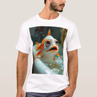 Camiseta Pescado gracioso en el baño
