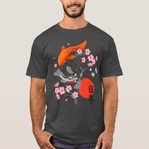 Camiseta Pescado japonés Koi Carp Sakura Nishikigoi Fish Ch