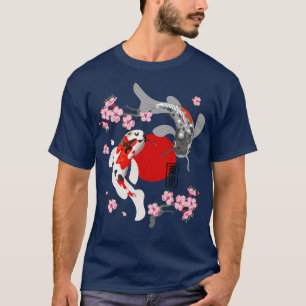 Camiseta Pescado japonés Koi Carp Sakura Nishikigoi Fish Ch